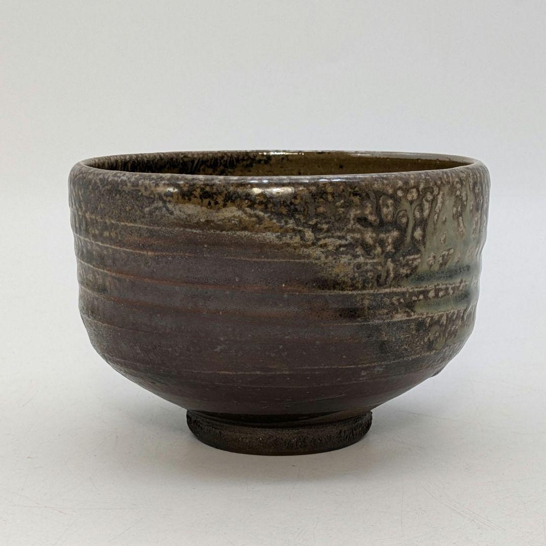 市野勝助 丹波焼 抹茶茶碗 – 素朴な丹波立杭茶わん サイン入り木箱付き