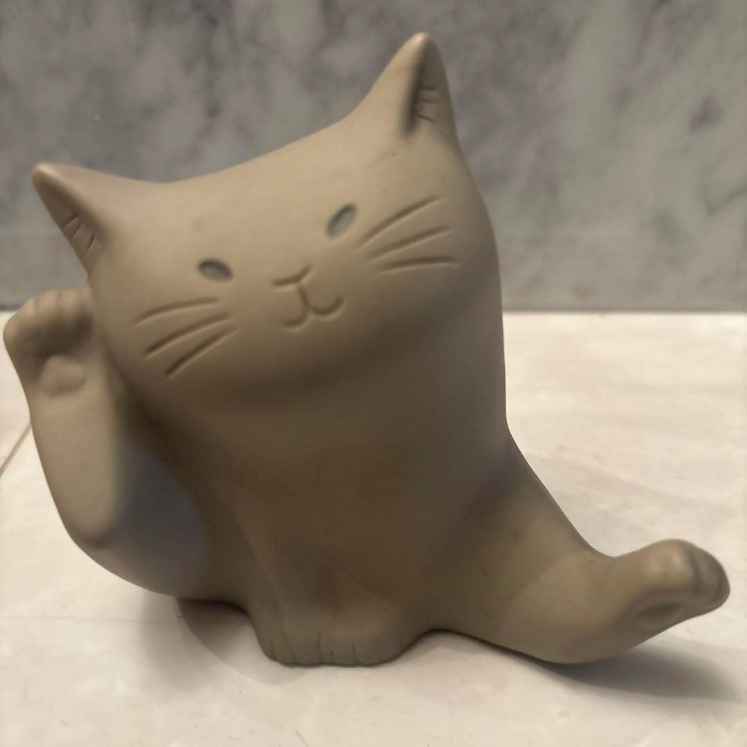 東海銀行製ヴィンテージ猫貯金箱、1960年代～70年代のソフトビニール製