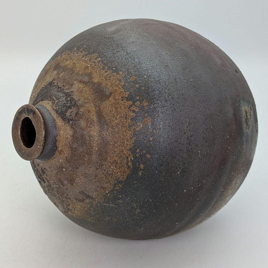 人間国宝 藤原 悠作 備前焼一輪挿し 木箱入り 高さ20.4cm - Etsy 日本