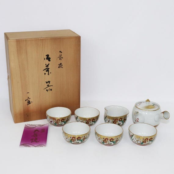 九谷焼　風景画の茶器セット（急須・湯飲み4個 九谷焼 風景画の茶器セット（急須・湯飲み4個 【公式通販】