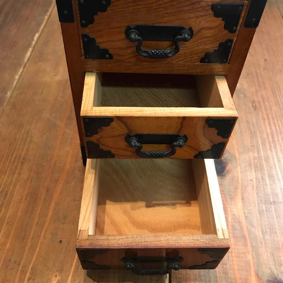 ヴィンテージ ミニ 日本製 タンス チェスト - 木製引き出し