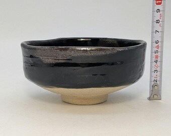 瑞光窯 佐々木八十二織部茶碗 – 美濃焼 抹茶茶碗 サイン入り木箱付き