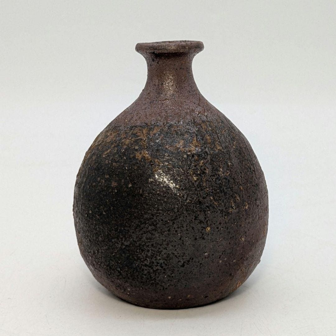 備前焼徳利酒瓶 – 素朴な日本の陶器の花瓶、生け花用一輪挿し - Etsy 日本