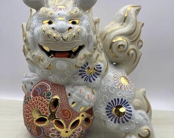 九谷獅子 置物飾像 (25S-643-3) - Etsy 日本