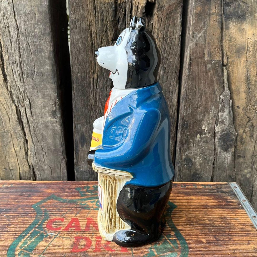 Vintage 1973 Hamm's Beer Bear Decanter – Collectible Mascot Bottle