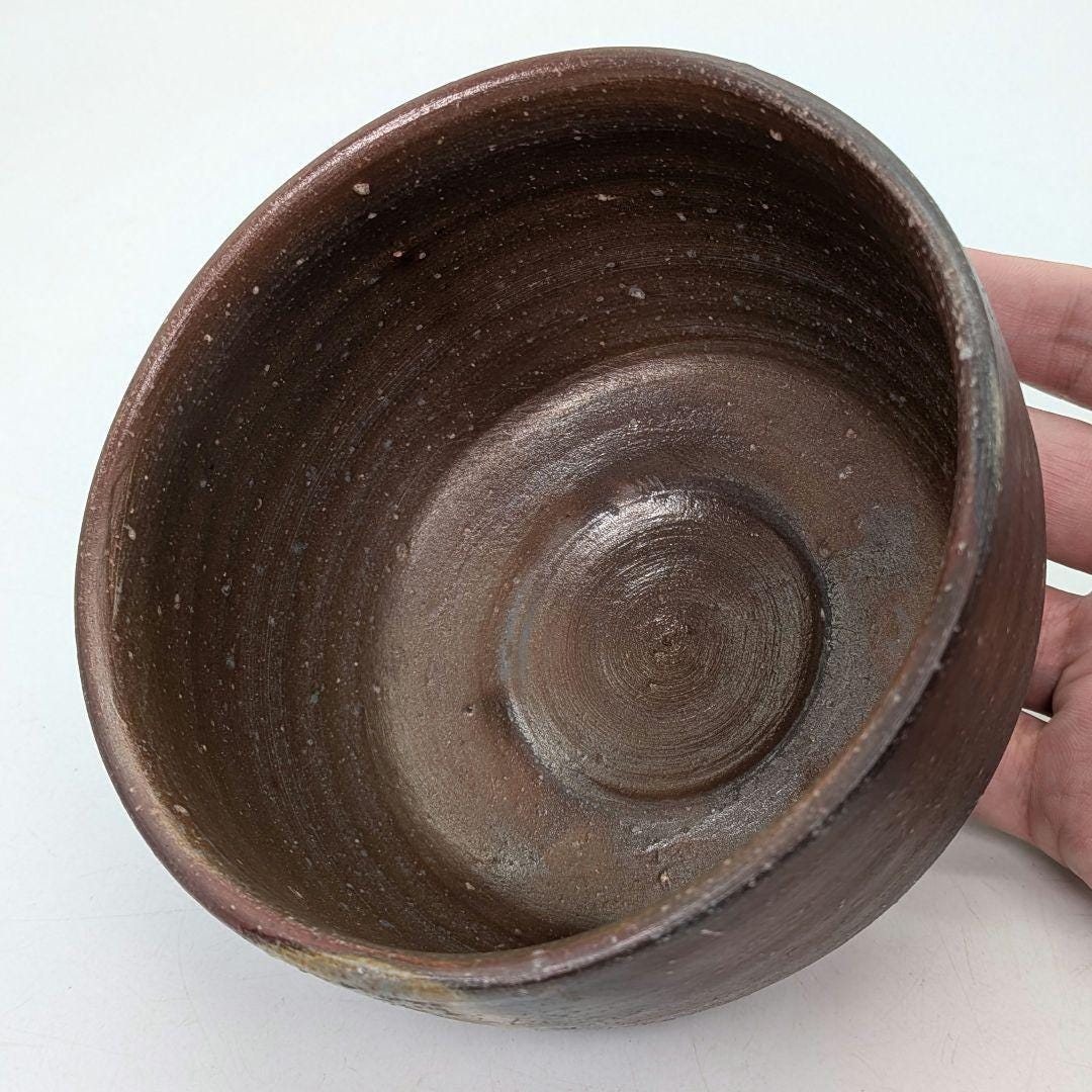 備前焼抹茶茶碗（小川修造作） - 伝統工芸士、銘茶碗（箱、布、小冊子