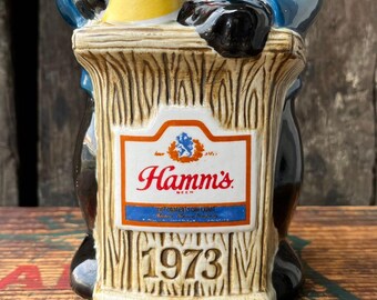 Hamm's Bear ハムズベア　デカンタ TENDERLOIN アンティーク Vintage 1973 Hamm's Beer Bear Decanter – Collectible Mascot Bottle