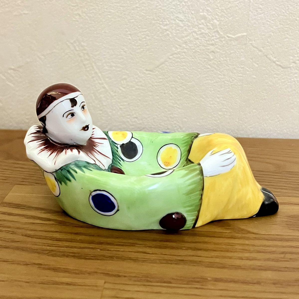 アンティーク オールド ノリタケ ピエロ ピン トレイ - アールデコ