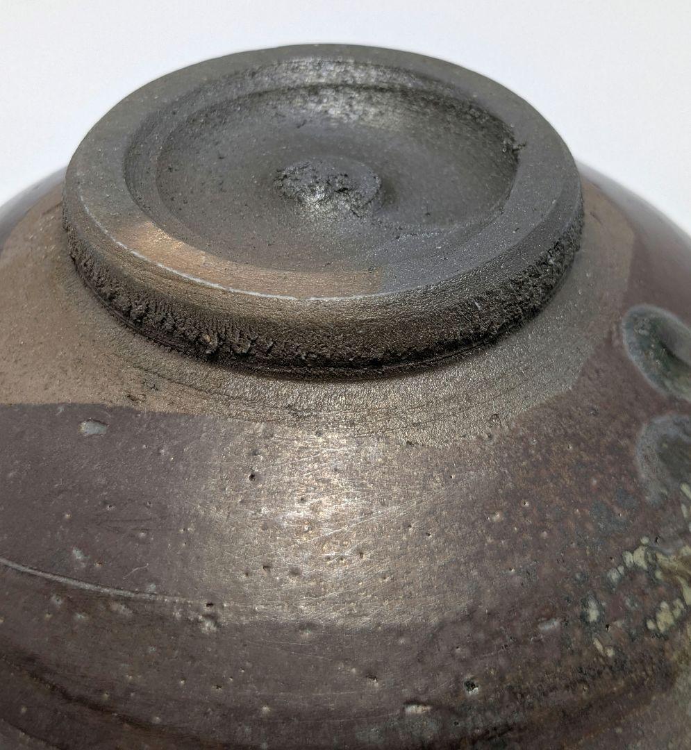 市野勝助 丹波焼 抹茶茶碗 – 素朴な丹波立杭茶わん サイン入り木箱付き