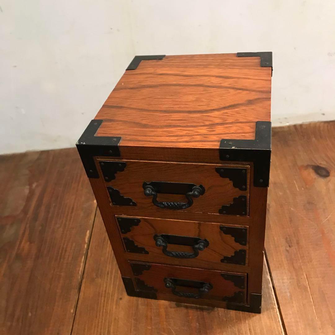 ヴィンテージ ミニ 日本製 タンス チェスト - 木製引き出し