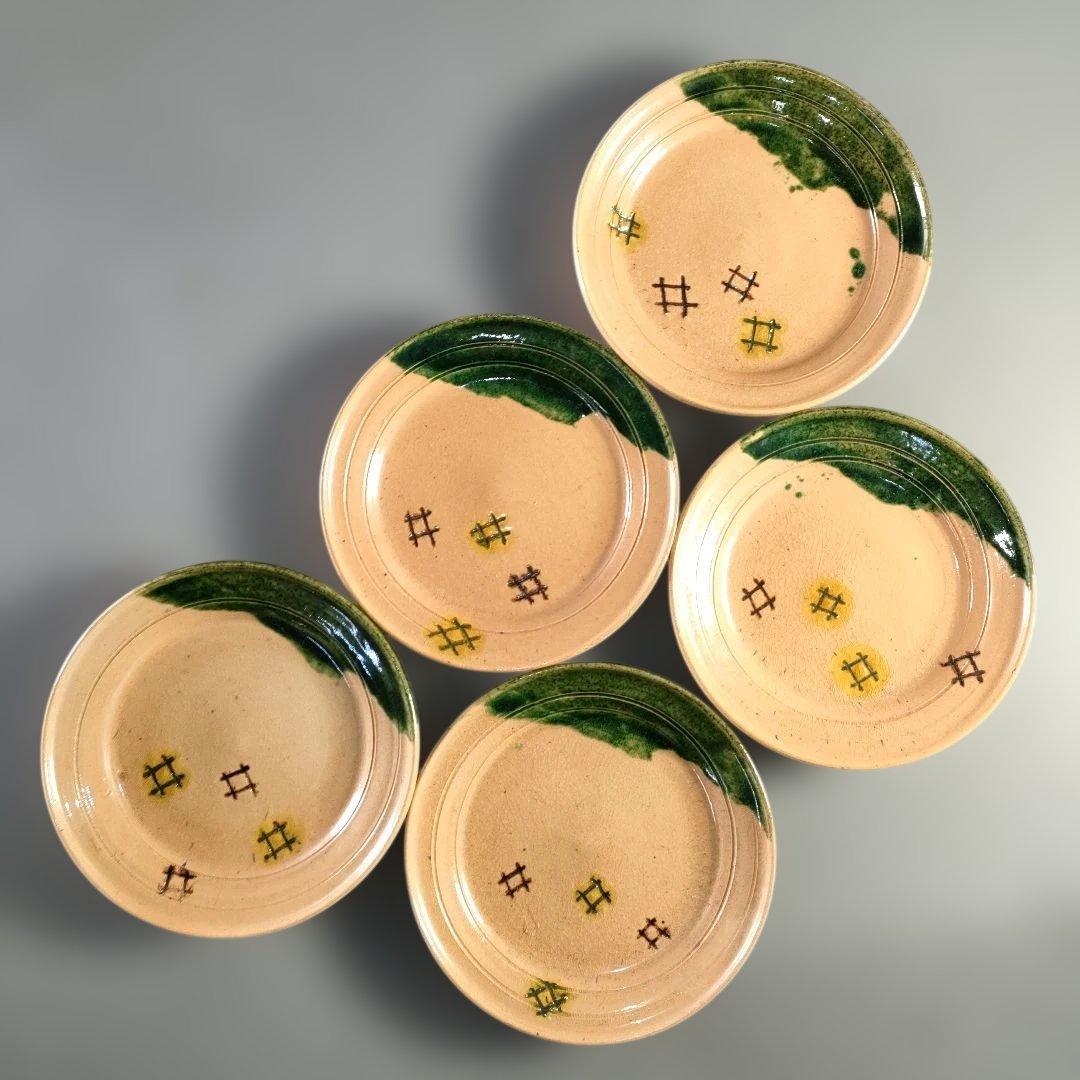 大樋焼の皿 大樋朝楽 |懐石向付小皿5枚セット 木箱入り - Etsy 日本