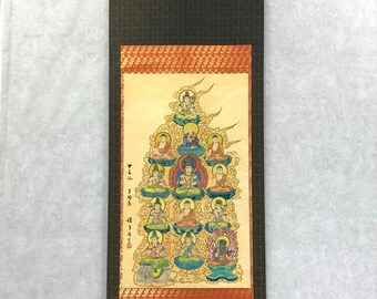 日本の掛け軸 十三仏 – 十三仏 仏教掛け軸、追悼と守護の美術 - Etsy 日本