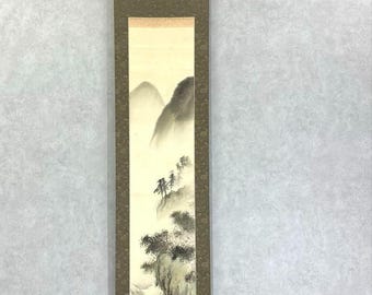 大西良慶禅書道掛け軸仏教二行書体清水寺僧侶日本の掛け軸壁掛け美術