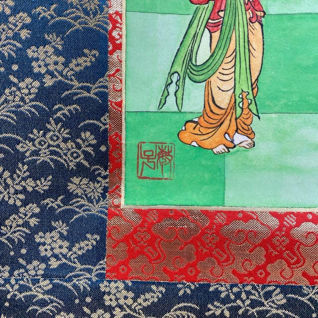 日本の掛軸「千手観音」曼荼羅仏画 紙本手描き 箱付き - Etsy 日本