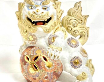 九谷獅子 置物飾像 (25S-643-3) - Etsy 日本