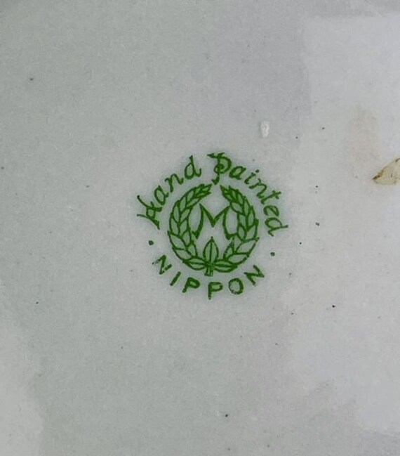 Vintage Noritake Raised Design Ashtray, Art Nouveau Style, Old