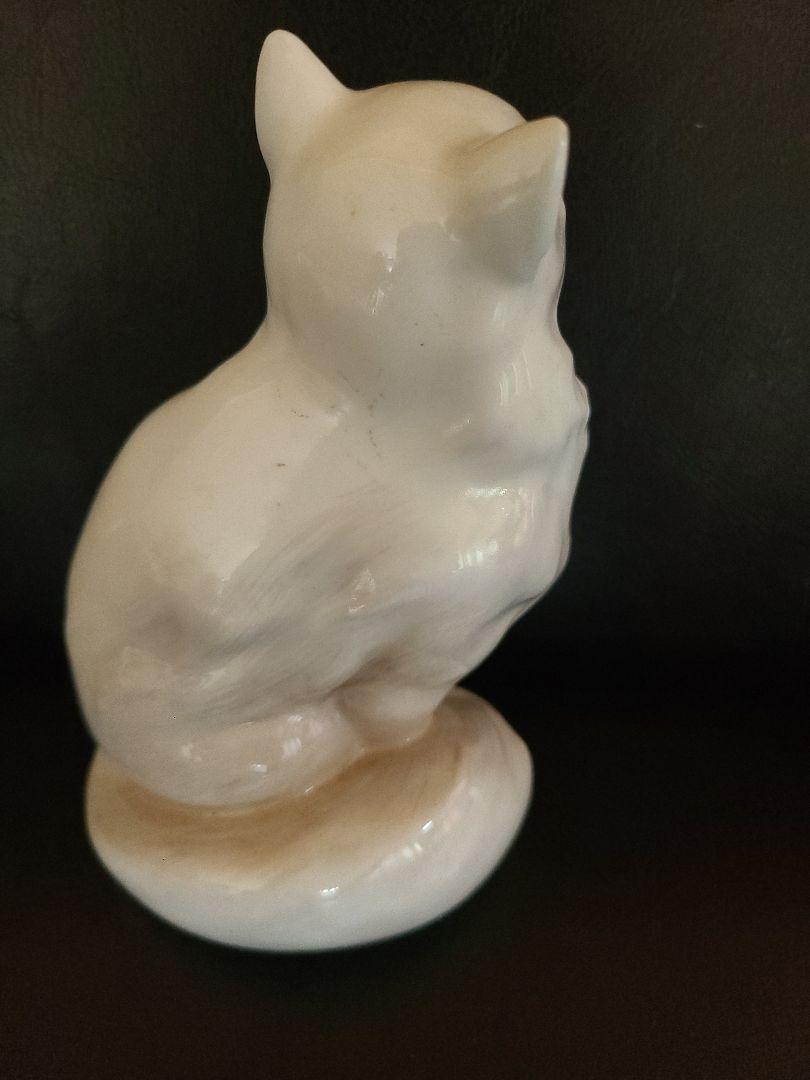 ヴィンテージ ロイヤル ドルトン ホワイト キャット フィギュア
