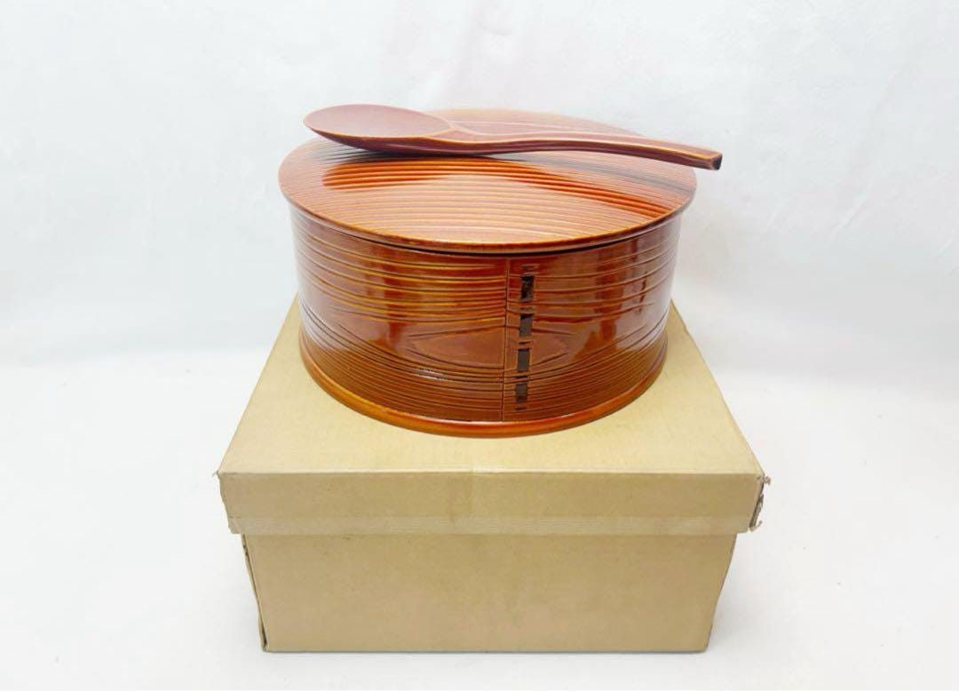 Hida Shunkei Lacquer Rice Container – Japanese Wooden Bowl With Lid ...