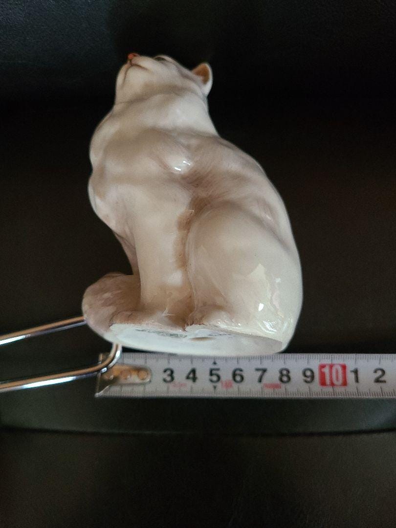 ヴィンテージ ロイヤル ドルトン ホワイト キャット フィギュア