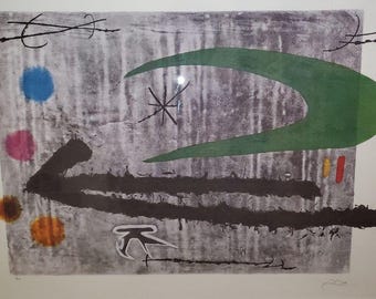 ジョアン・ミロ、エッチング、限定版、アートプリント、抽象芸術