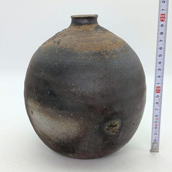 人間国宝 藤原 悠作 備前焼一輪挿し 木箱入り 高さ20.4cm - Etsy 日本