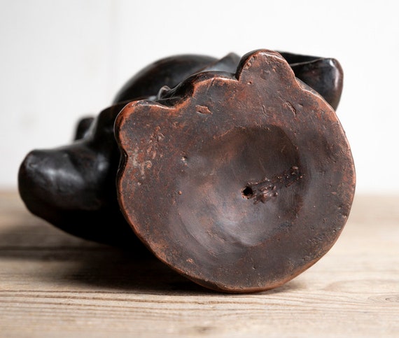 [着用1-2回 極美品] VASS ヴァーシュ Alt English 39/F Antique Bizen Ware Hotei Statue - Meiji Period 19th Century