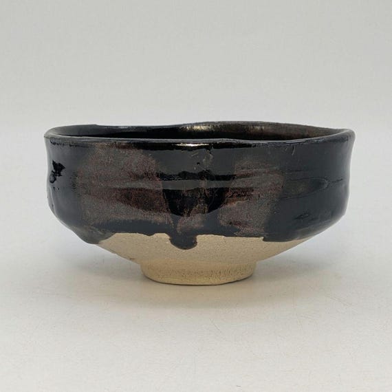 瑞光窯 佐々木八十二織部茶碗 – 美濃焼 抹茶茶碗 サイン入り木箱付き