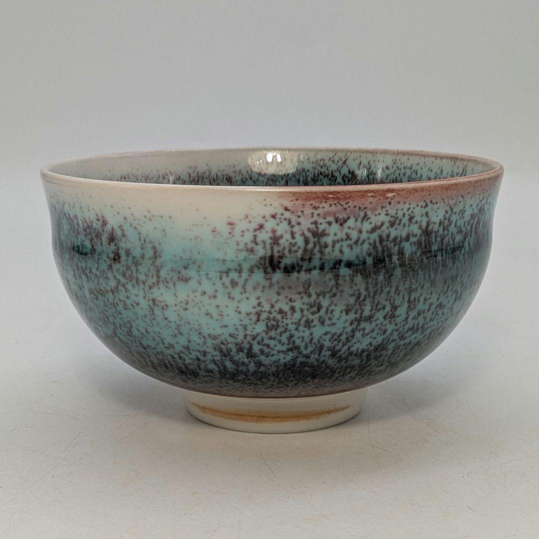 砥部焼　登山窯　伝統工芸士　 佐川巌作陶　抹茶碗 佐川巌作 砥部焼 抹茶碗 伝統の釉薬をかけた茶碗 箱・布・メモ付き