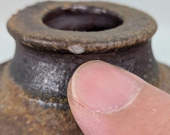 人間国宝 藤原 悠作 備前焼一輪挿し 木箱入り 高さ20.4cm - Etsy 日本