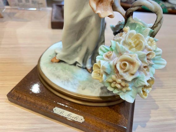Capodimonte Florence Figurine by Bruno Merli – Elegant Lady With
