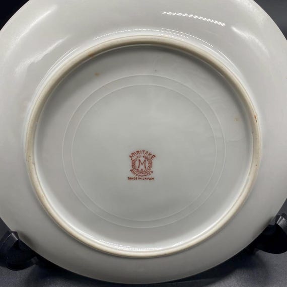 オールド ノリタケ アールデコ プレート – 花をつけたポンパドール夫人