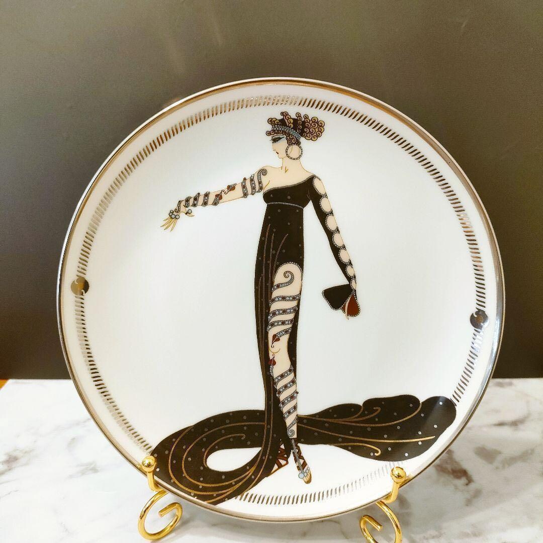 フランクリンミント　エルテ　プレート　MERVEILLEUSE　アールデコ Franklin Mint Erté Porcelain Plate - Limited Edition Art Deco