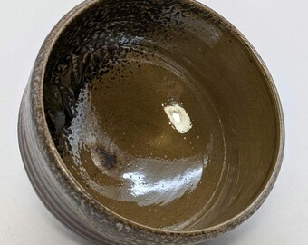 市野勝助 丹波焼 抹茶茶碗 – 素朴な丹波立杭茶わん サイン入り木箱付き