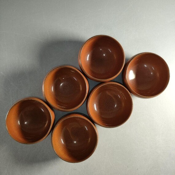 翔作 鉄釉茶碗 6客セット 茶道用茶碗、懐石用皿、銘木箱入り - Etsy 日本