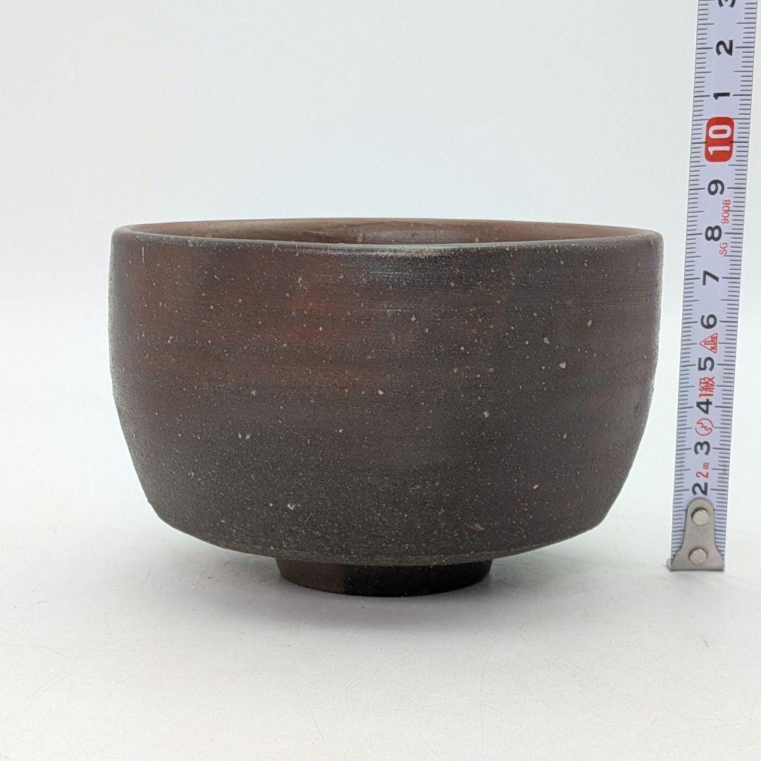 備前焼抹茶茶碗（小川修造作） - 伝統工芸士、銘茶碗（箱、布、小冊子