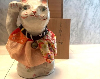 後楽園焼　田中坡石 作　梅花絵　堀江義子画　茶碗　共箱　無傷　保証。 AbiAntique - Etsy 日本