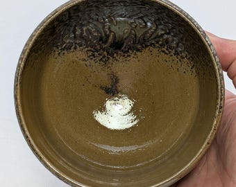 市野勝助 丹波焼 抹茶茶碗 – 素朴な丹波立杭茶わん サイン入り木箱付き