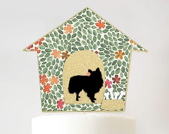 Custom Tropical Dog Birthday Cake Topper, Perfect for a Puppy Party, Pet Adoption Day, or Any Luau Theme Pet Party