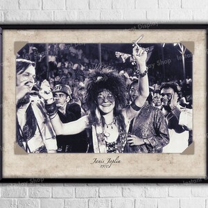 Poster 1970 JANIS JOPLIN Printable Photo Music Wall Decor - Etsy