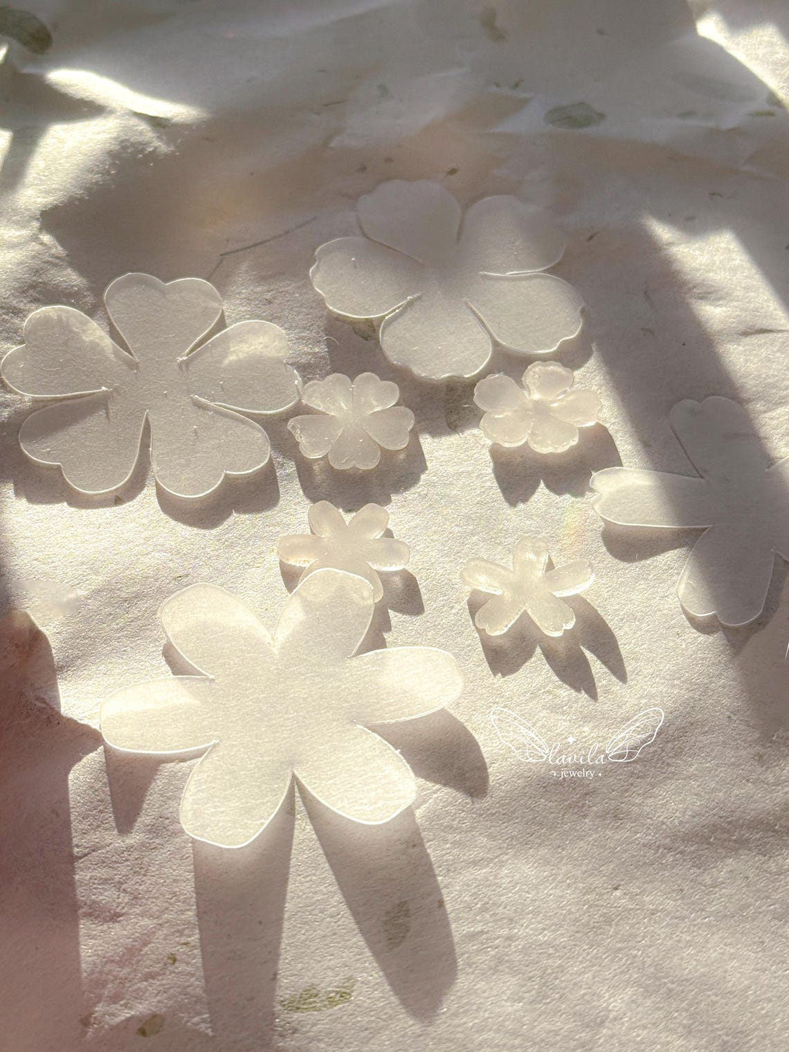 DIGITAL Mini Flowers Set Templates Shrink Plastic Art Pattern