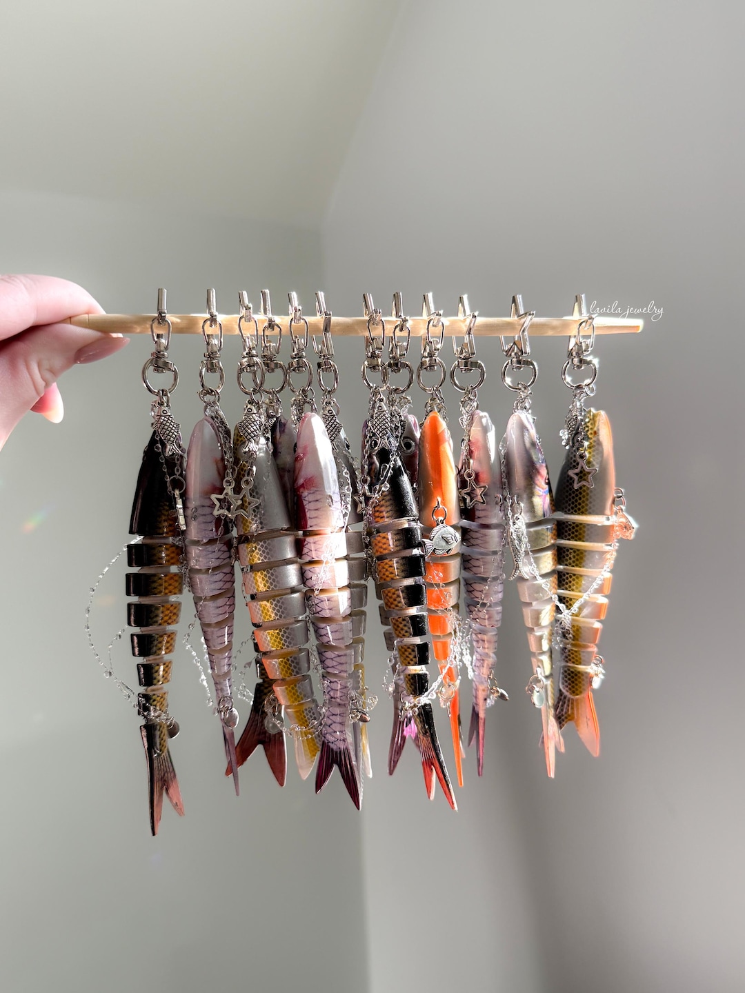 Fish Charms in a Water Whirl – Keychains Collection - Etsy