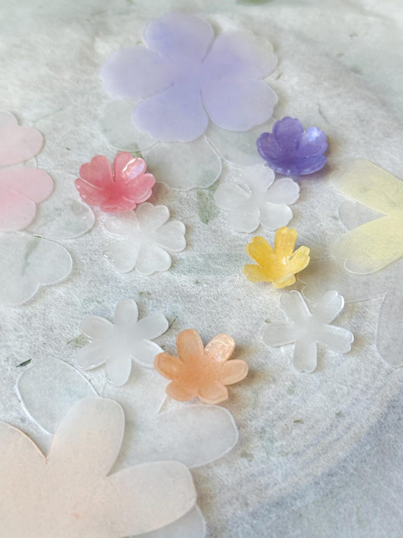 DIGITAL Mini Flowers Set Templates Shrink Plastic Art Pattern