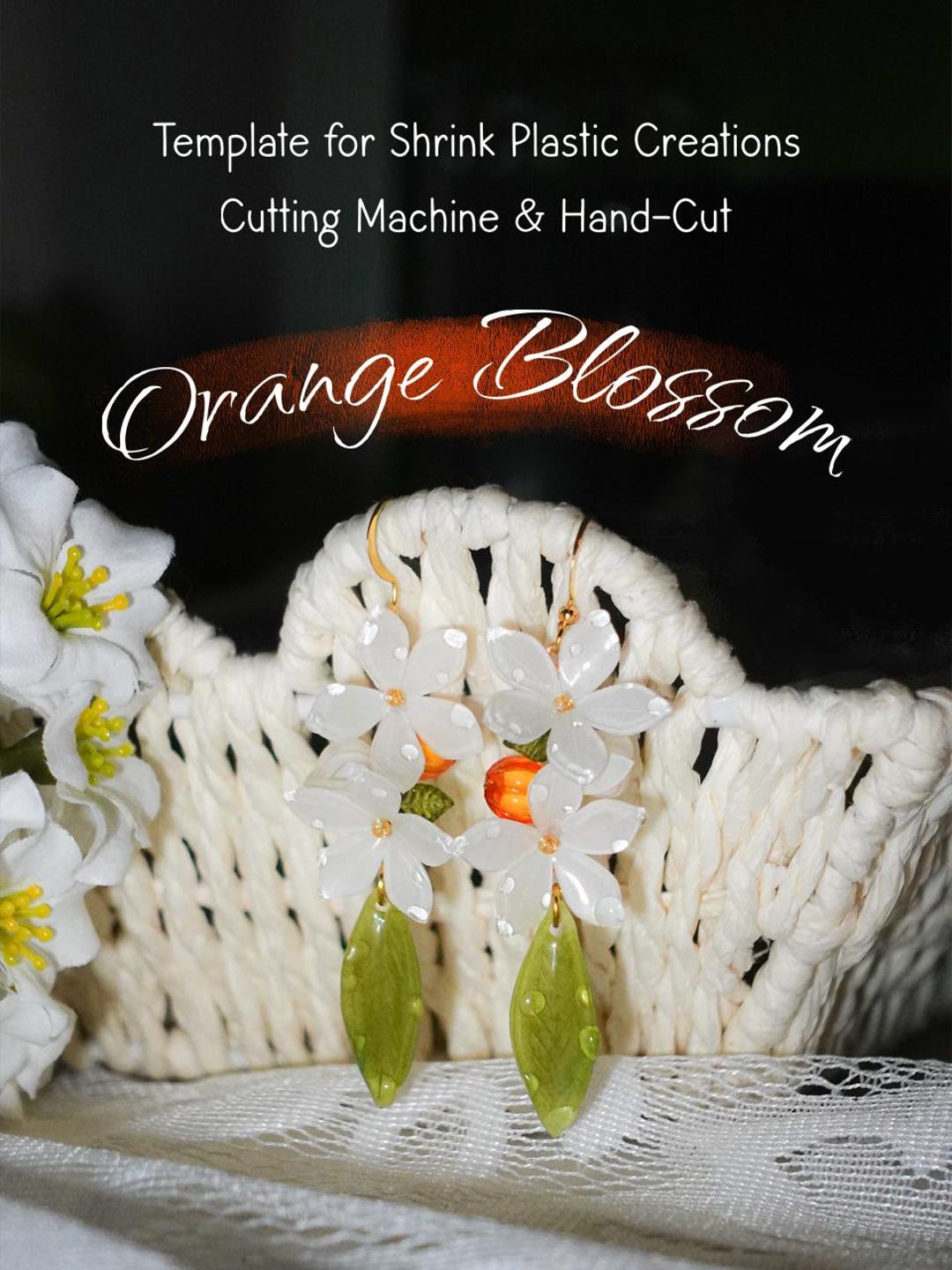 O2 Cutting Flower Pattern DIGITAL Orange Blossom Template Pack – Shrink Plastic Flowers | Cutting ...