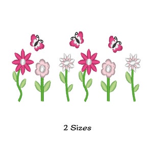 Flower embroidery designs - Flower embroidery designs - flower and butterfly embroidery - butterfly embroidery files