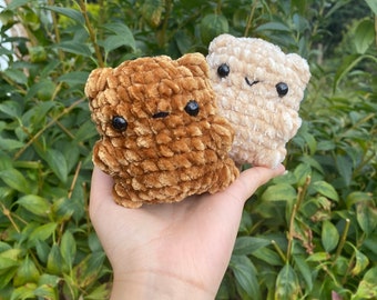 Crochet PATTERN bear, no sew, Amigurumi tutorial PDF in English, toy amigurumi handmade children's gift for the Christmas decor