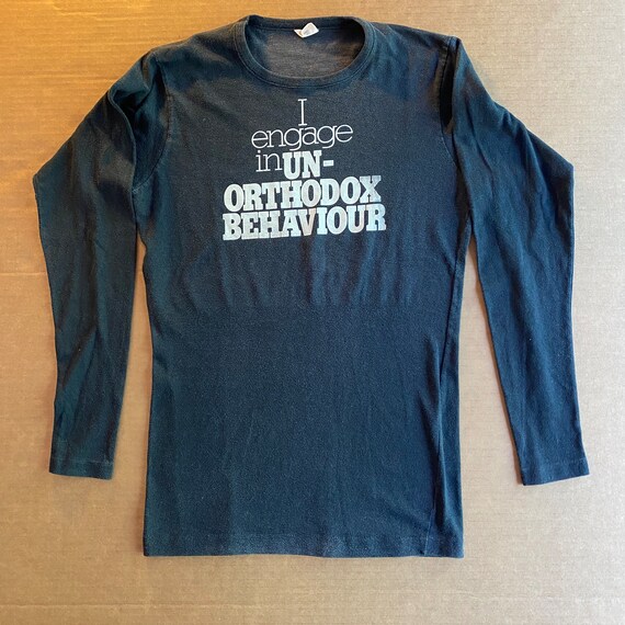 1976 Brand X "Unorthodox Behaviour" band shirt. Phil Collins on drums! View 3