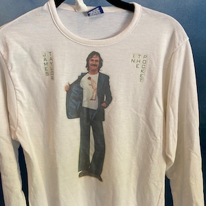 James Taylor In the Pocket LSシャツ Vintage 1976 James Taylor 