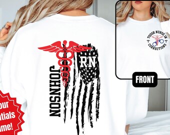 Personalized Correctional Nurse Sweatshirt, Corrections Nurse Shirt, Jail Nurse Gifts, Coworker Gift for Correctional RN, Medical Nurse Gift