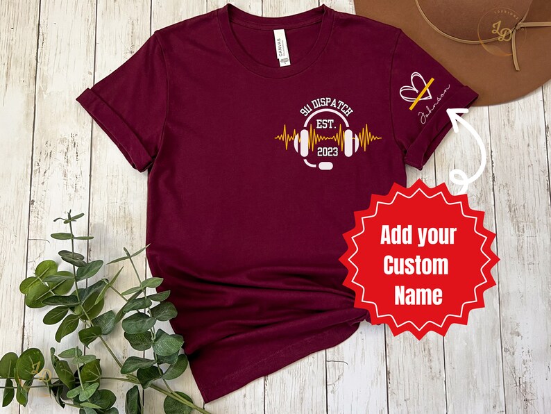 911 Dispatcher Shirts Personalized 911 Dispatch Shirts Gift Etsy