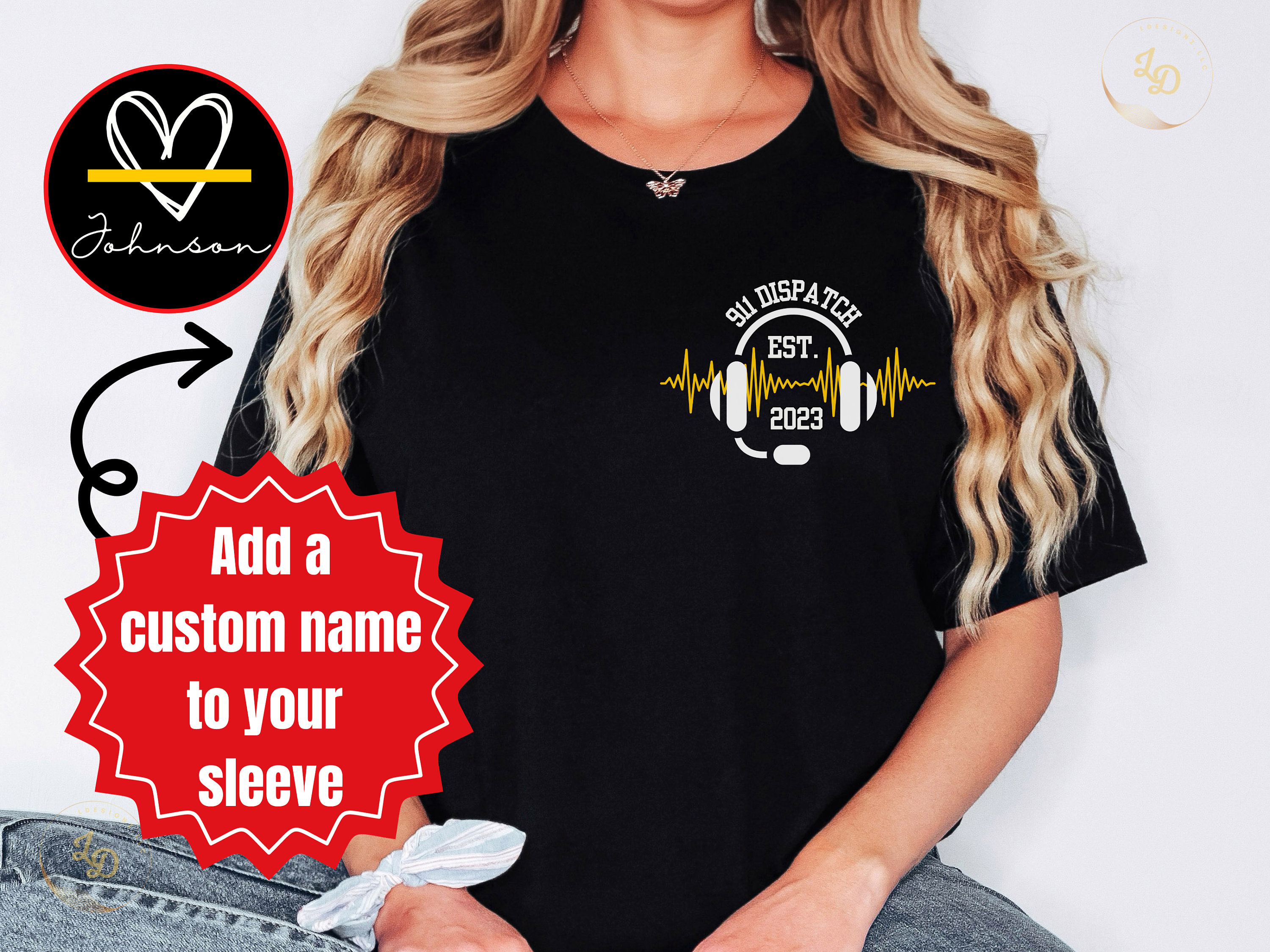 911 Dispatcher Shirts Personalized 911 Dispatch Shirts Gift Etsy